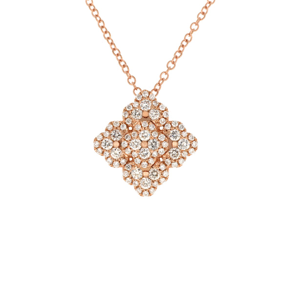 18K Rose Gold Diamond Pendant 18K 玫瑰金钻石吊坠 Jewellery Collection