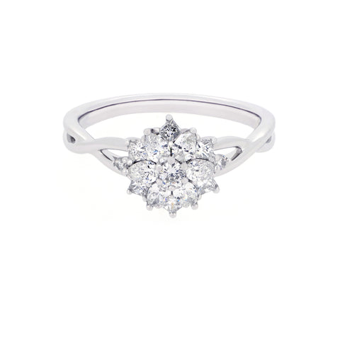 18K White Gold Diamond Ring | 18K 白金钻石戒指