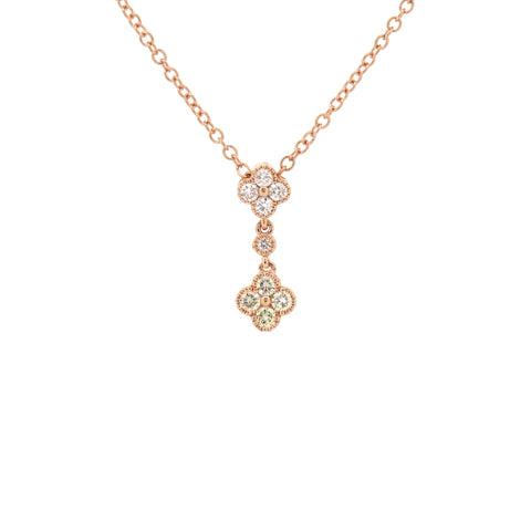 18K Rose Gold Diamond Necklace | 18K 玫瑰金钻石项链