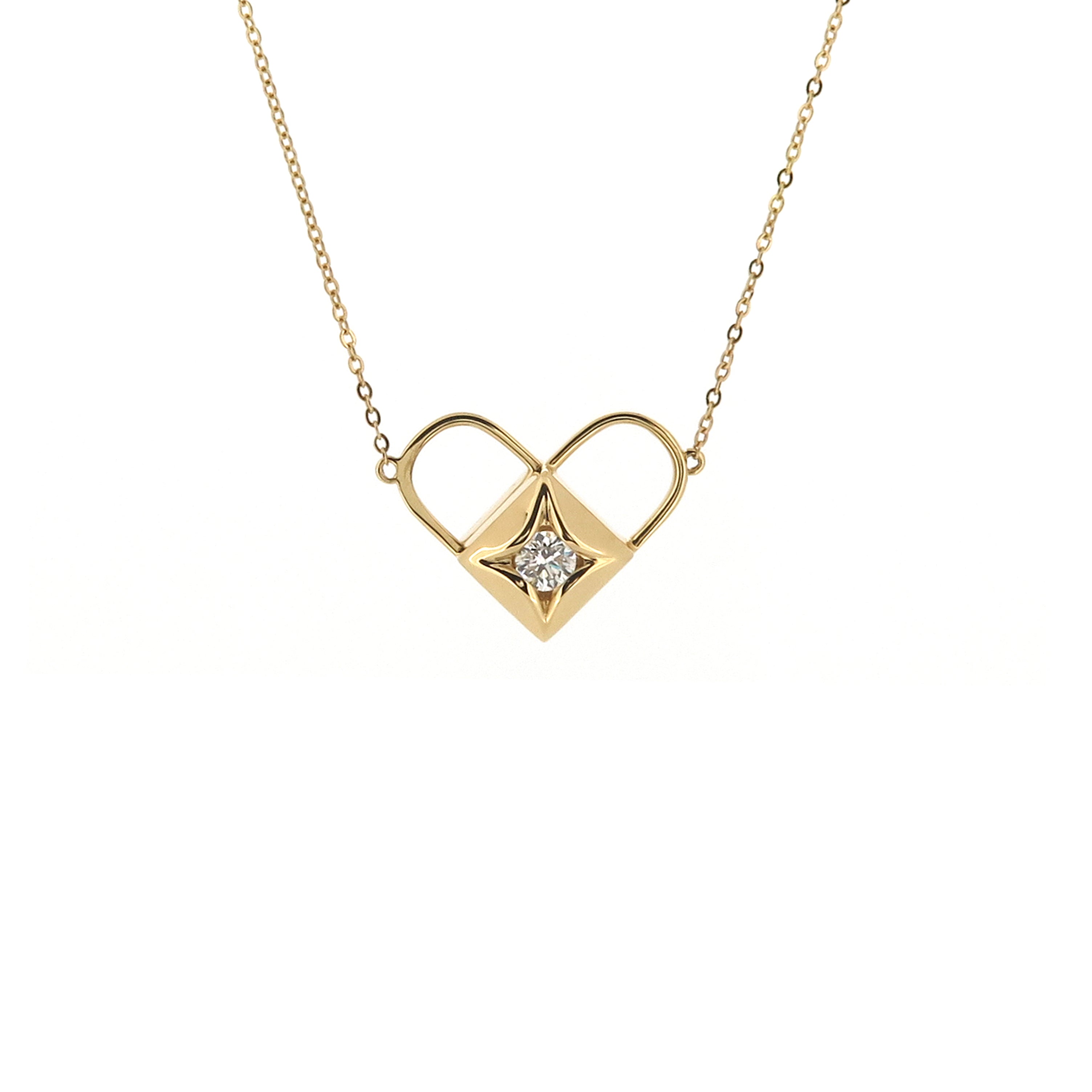 18K Yellow Gold Diamond Necklace 18K 黃金钻石项链 Jewellery Collection