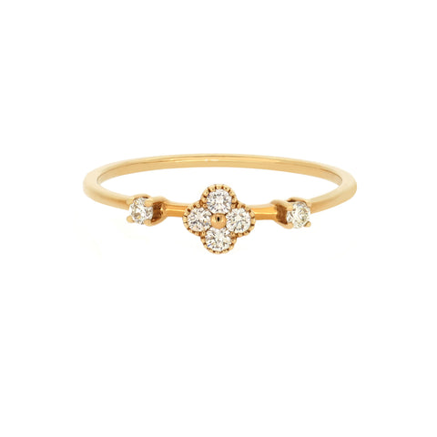 18K Yellow Gold Diamond Ring | 18K 黃金钻石戒指