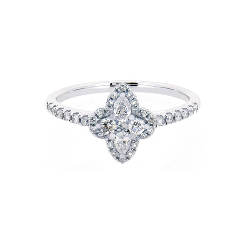 18K White Gold Diamond Ring | 18K 白金钻石戒指